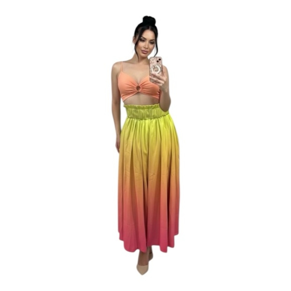 Emily McCarthy Sunset Palazzo Pant XXS NWT Wide Leg Statement Trouser